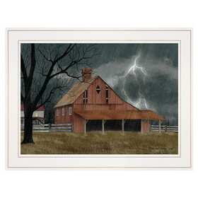 "Dark and Stormy Night" by Billy Jacobs, Ready to Hang Framed Print, White Frame B06787450