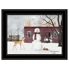 "The Friendly Beasts" by Billy Jacobs, Ready to Hang Framed Print, Black Frame B06787454