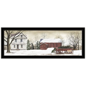 Trendy Decor 4U "Christmas Trees for Sale" Framed Wall Art, Modern Home Decor Framed Print for Living Room, Bedroom & Farmhouse Wall Decoration by Billy Jacobs B06787463