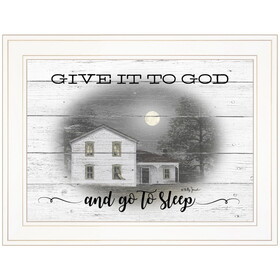 "Give it to God" by Billy Jacobs, Ready to Hang Framed Print, White Frame B06787473