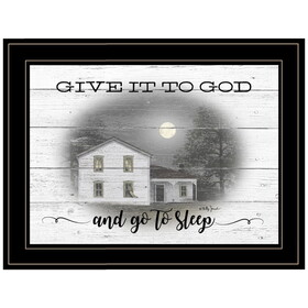 "Give it to God" by Billy Jacobs, Ready to Hang Framed Print, Black Frame B06787474