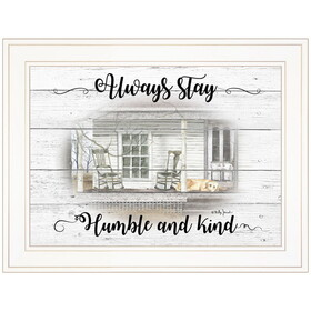 "Humble and Kind" by Billy Jacobs, Ready to Hang Framed Print, White Frame B06787475