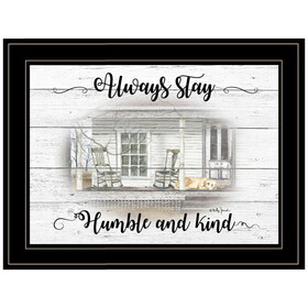 "Humble and Kind" by Billy Jacobs, Ready to Hang Framed Print, Black Frame B06787476