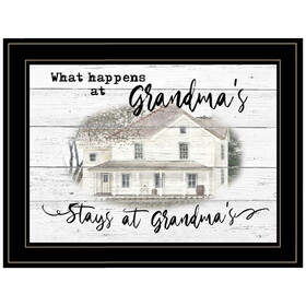 "Stays at Grandma's" by Billy Jacobs, Ready to Hang Framed Print, Black Frame B06787479