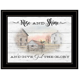 "Rise and Shine" by Billy Jacobs, Ready to Hang Framed Print, Black Frame B06787481