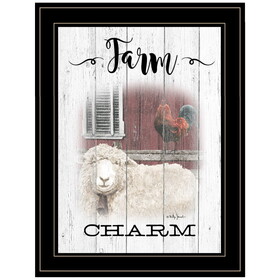 "Farm Charm" by Billy Jacobs, Ready to Hang Framed Print, Black Frame B06787489