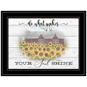 "Do What Makes Your Soul Shine" by Billy Jacobs, Ready to Hang Framed Print, Black Frame B06787494