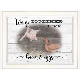 "We go Together" by Billy Jacobs, Ready to Hang Framed Print, White Frame B06787497