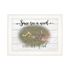 "Some See a Weed" by Billy Jacobs, Ready to Hang Framed Print, White Frame B06787510