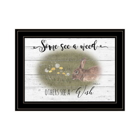 "Some See a Weed" by Billy Jacobs, Ready to Hang Framed Print, Black Frame B06787511