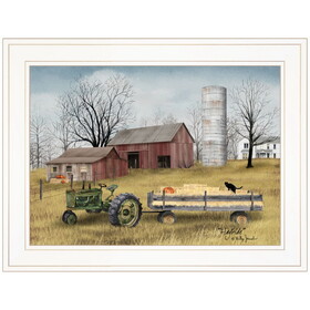 "Hayride" by Billy Jacobs, Ready to Hang Framed Print, White Frame B06787520