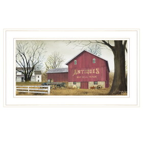 "Antique Barn" by Billy Jacobs, Ready to Hang Framed Print, White Frame B06787537