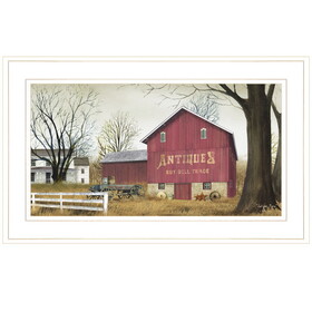 "Antique Barn" by Billy Jacobs, Ready to Hang Framed Print, White Frame B06787539