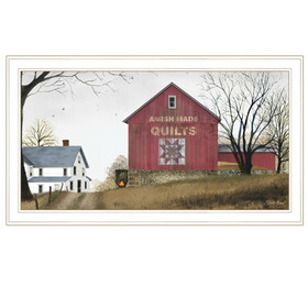 "The Quilt Barn" by Billy Jacobs, Ready to Hang Framed Print, White Frame B06787542