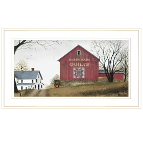 "The Quilt Barn" by Billy Jacobs, Ready to Hang Framed Print, White Frame B06787544