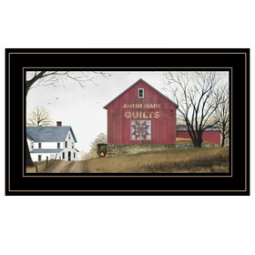 "The Quilt Barn" by Billy Jacobs, Ready to Hang Framed Print, Black Frame B06787545