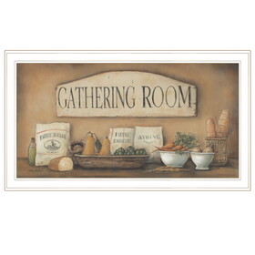 "Gathering Room" by Pam Britton, Ready to Hang Framed Print, White Frame B06787567