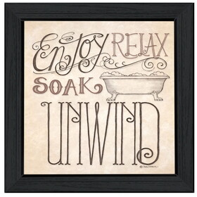 "Soak & Relax" by Deb Strain, Ready to Hang Framed Print, Black Frame B06787603