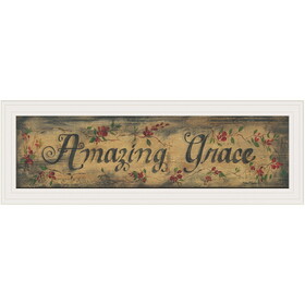 "Amazing Grace" by Gail Eads, Ready to Hang Framed Print, White Frame B06787613
