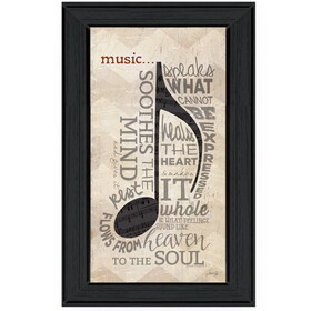 "Music" by Marla Rae, Ready to Hang Framed Print, Black Frame B06787653
