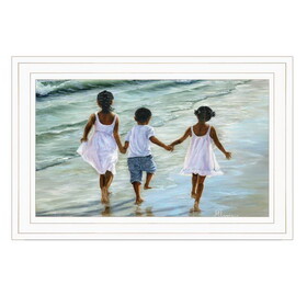 "Family and Friends" by Mary June, Ready to Hang Framed Print, White Frame B06787683
