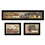 Trendy Decor 4U "Country Kitchen" Framed Wall Art, Modern Home Decor 3 Piece Vignette for Living Room, Bedroom & Farmhouse Wall Decoration by Pam Britton B06787767