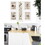 "Kitchen Friendship Collection" 5-Piece Vignette by Trendy Decor 4U, White Frame B06787802