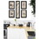 "Kitchen Friendship Collection" 5-Piece Vignette by Trendy Decor 4U, Black Frame B06787803