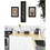 "The Primitive Kitchen vignette" 3-Piece by Trendy Decor 4U, Black Frame B06787820