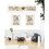 "Love of Nature Kitchen" 3-Piece Vignette by Trendy Decor 4U, White Frame B06787821