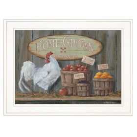 "Home Grown" by Pam Britton, Ready to Hang Framed Print, White Frame B06787947