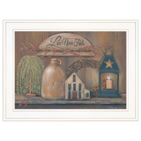 "Love Never Fails" by Pam Britton, Ready to Hang Framed Print, White Frame B06787964