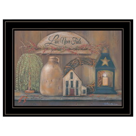 "Love Never Fails" by Pam Britton, Ready to Hang Framed Print, Black Frame B06787965