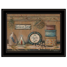 "Treasures on the Shelf II" by Pam Britton, Ready to Hang Framed Print, Black Frame B06787971