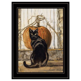 "Black Cat" by Bonnie Mohr, Ready to Hang Framed Print, Black Frame B06787995