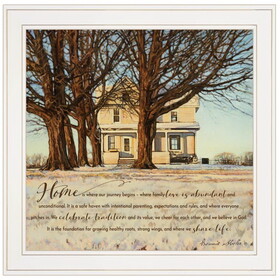 "Home" by Bonnie Mohr, Ready to Hang Framed Print, White Frame B06788003