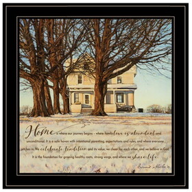 "Home" by Bonnie Mohr, Ready to Hang Framed Print, Black Frame B06788004