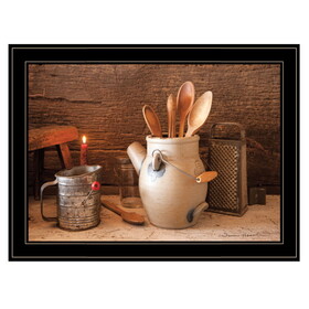 "Grandma's Kitchen Tools" by Irvin Hoover, Ready to Hang Framed Print, Black Frame B06788062