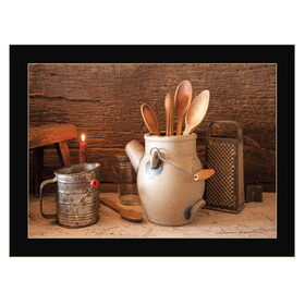 "Grandma's Kitchen Tools" by Irvin Hoover, Ready to Hang Framed Print, Black Frame B06788063