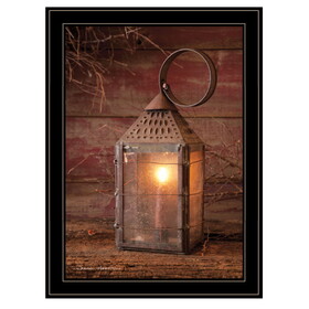 "Innkeeper's Lantern" by Irvin Hoover, Ready to Hang Framed Print, Black Frame B06788065