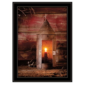 "Tinner's Lantern" by Irvin Hoover, Ready to Hang Framed Print, Black Frame B06788068