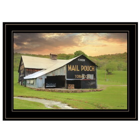 "Mail Pouch Barn" by Lori Deiter, Ready to Hang Framed Print, Black Frame B06788095