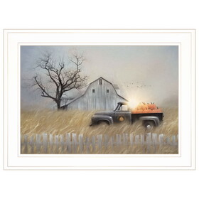 "Fall Pumpkin Harvest" by Lori Deiter, Ready to Hang Framed Print, White Frame B06788101