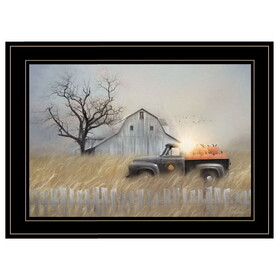 "Fall Pumpkin Harvest" by Lori Deiter, Ready to Hang Framed Print, Black Frame B06788102