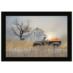 "Fall Pumpkin Harvest" by Lori Deiter, Ready to Hang Framed Print, Black Frame B06788103