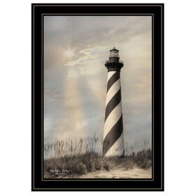 "Cape Hatteras Lighthouse" by Lori Deiter, Ready to Hang Framed Print, Black Frame B06788110