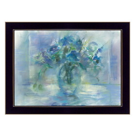 "Susie's Blue" by Tracy Owen, Ready to Hang Framed Print, Black Frame B06788152