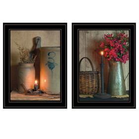 Trendy Decor 4U "Country Candlelight Collection" Framed Wall Art, Modern Home Decor Framed Print for Living Room, Bedroom & Farmhouse Wall Decoration by Billy Jacobs B06788273
