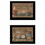 "Shelf Treasures" 2-Piece Vignette by Pam Britton, Ready to Hang Framed Print, Black Frame B06788348