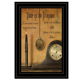 "Time is an Illusion" by Artisan Billy Jacobs, Ready to Hang Framed Print, Black Frame B06788471